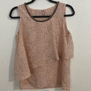 Juicy Couture- Embellished neckline-blush stupid top- -size small